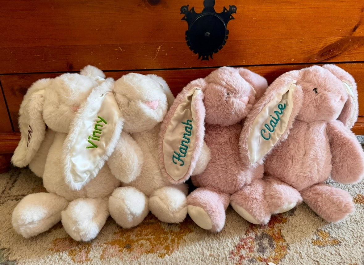 Personalized Stuffed Easter Bunny